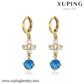 93751 xuping joyas moda jesús cruz circonitas de lujo aretes aro pendiente